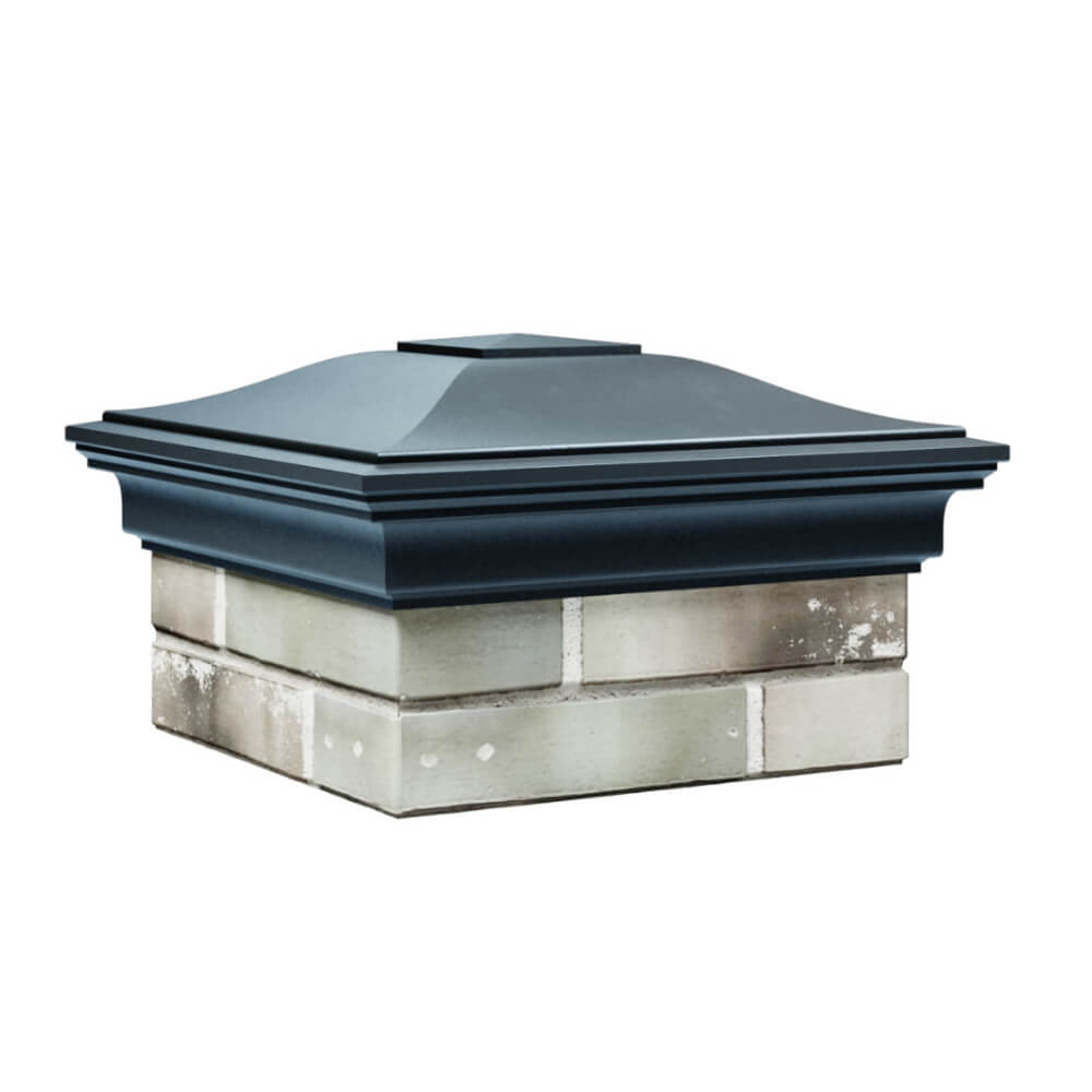 Колпак Zking Монблан Серый на столб 1.5х1.5 еврокирпича 0.7НФ (355х355мм)