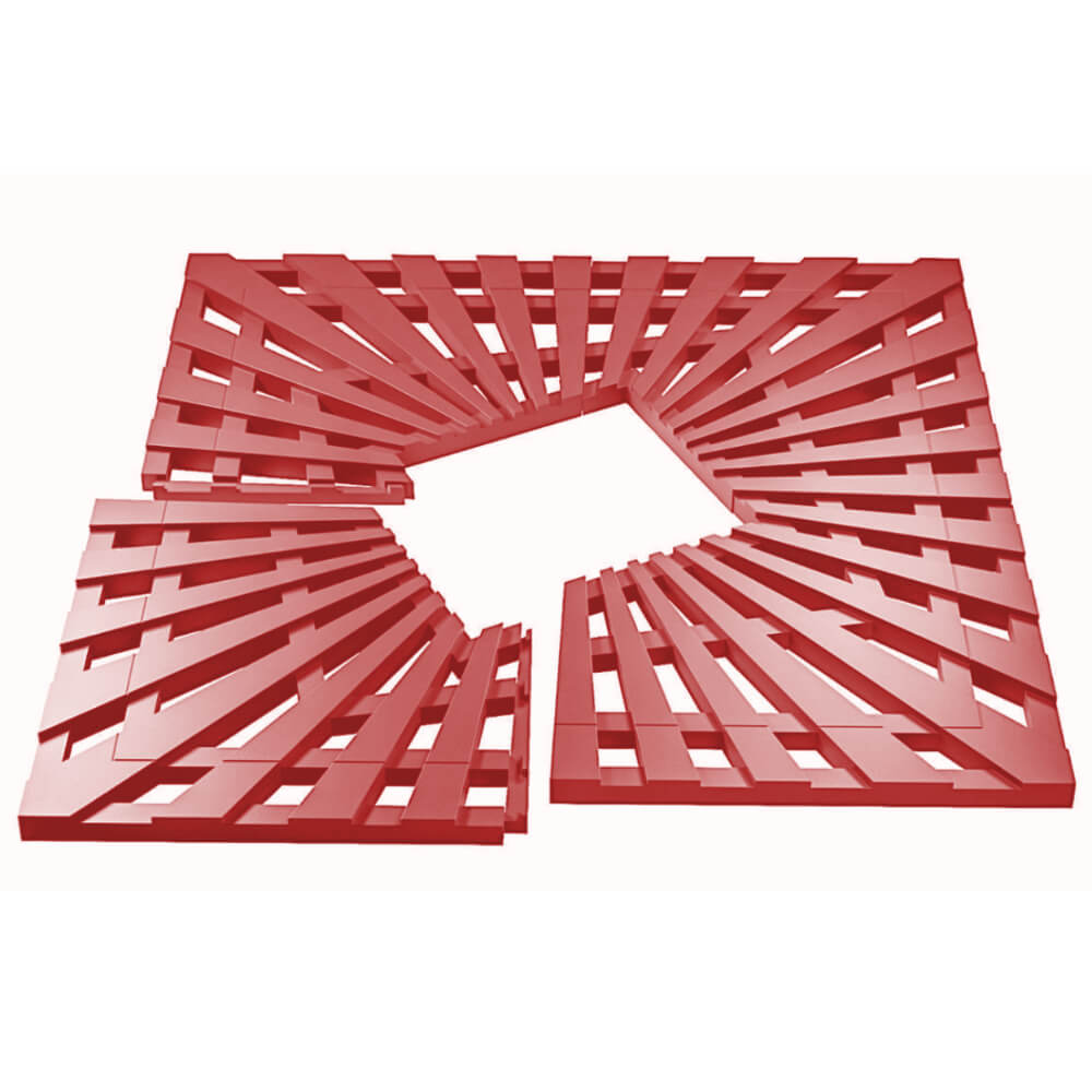 Приствольная решетка для дерева ZKING ATMOSPHERE 1.2х1.2м Красная